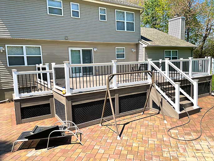Deck Cleaning on Piedmont Drive, Old Bridge, NJ